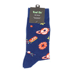 Load image into Gallery viewer, Space Donuts Socks - Comfy Cotton for Men &amp; Women
