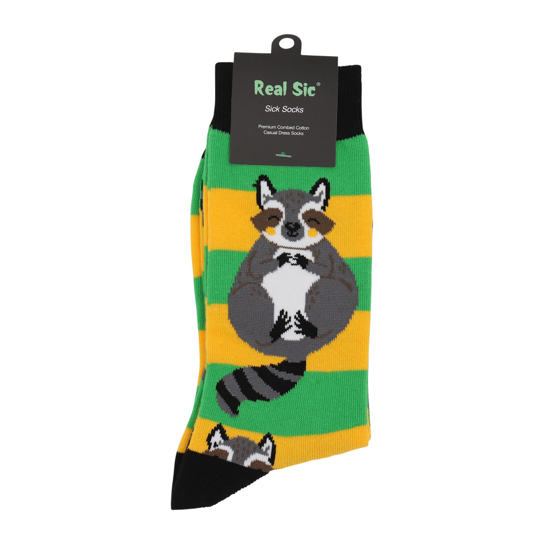 Cute Raccoons Socks - Comfy Cotton for Men & Women