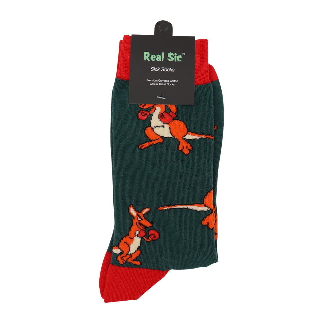 Boxing Kangaroo Socks - Comfy Cotton for Men & Women