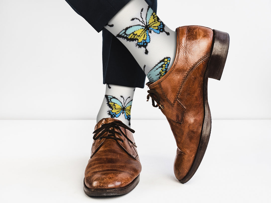 Butterflies Socks - Comfy Cotton for Women