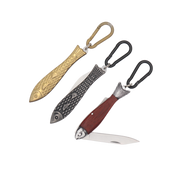 Pocket Fish Knife Keychain - 3.5 Inches