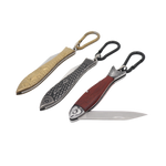Load image into Gallery viewer, Pocket Fish Knife Keychain - 3.5 Inches
