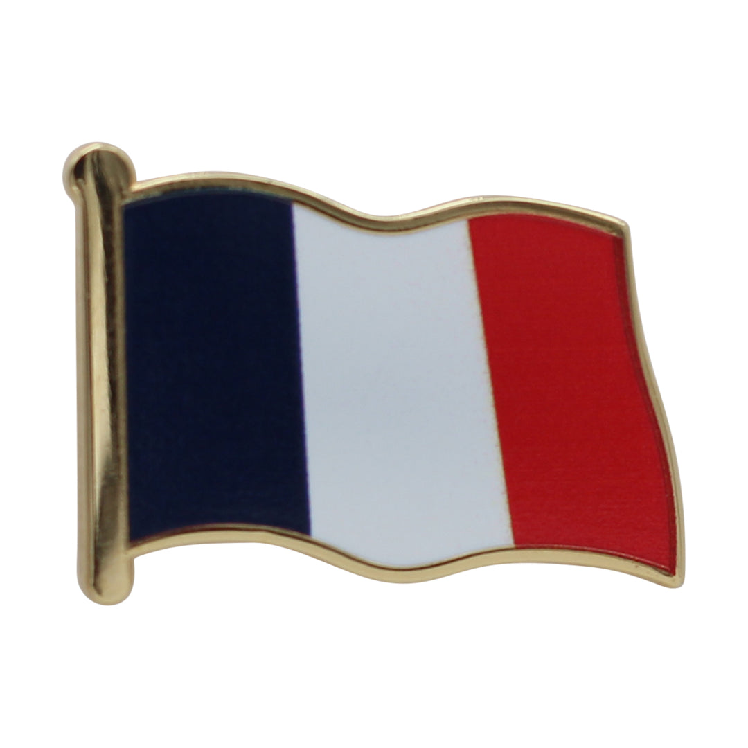France Flag Enamel Pin For Patriotic & Ceremonial Souvenir