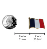 Load image into Gallery viewer, France Flag Enamel Pin For Patriotic &amp; Ceremonial Souvenir
