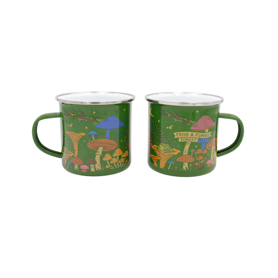 Frog & Fungi Forest 300ml Enamel Mug