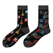 Guitar Mismatch Socks - Comfy Cotton for Men & Women