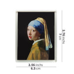 Load image into Gallery viewer, Girl with a Pearl Earring Acrylic Magnet - Johannes Vermeer Art Fridge Magnet &amp; Museum Souvenir