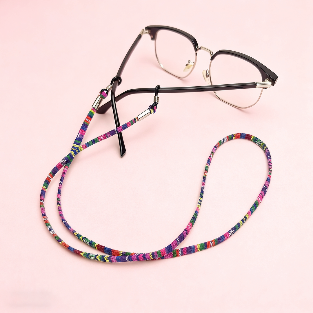 Glasses Holder Strap – Ethnic Fabric Eyeglass Lanyard Necklace
