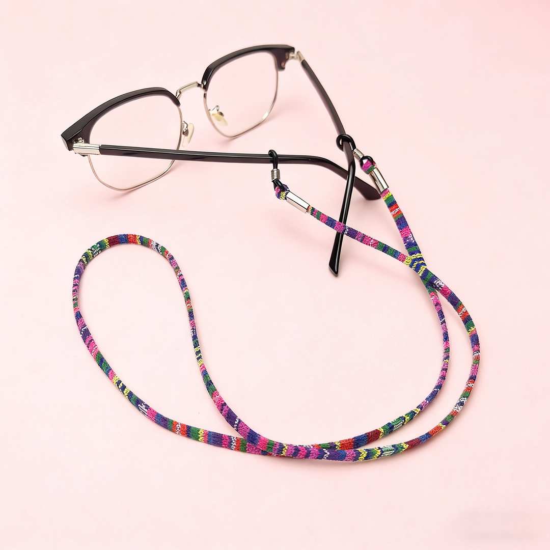 Glasses Holder Strap – Ethnic Fabric Eyeglass Lanyard Necklace