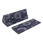 Load image into Gallery viewer, Sun, Moon &amp; Stars Print Glasses Case - Vegan Leather Magic Folding Hardcase