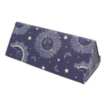 Load image into Gallery viewer, Sun, Moon &amp; Stars Print Glasses Case - Vegan Leather Magic Folding Hardcase
