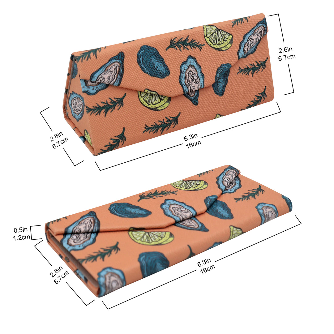 Oyser Print Glasses Case - Vegan Leather Magic Folding Hardcase
