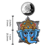 Load image into Gallery viewer, Ganesh Enamel Pin -  Hindu Elephant Lapel Pin Lucky Ganesh Chaturthi Icon For Jackets And Hats