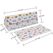 Travel & Trip Print Glasses Case - Vegan Leather Magic Folding Hardcase