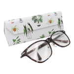 Load image into Gallery viewer, House Plant Print Glasses Case - Vegan Leather Magic Folding Hardcase