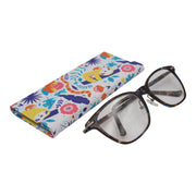 Jungle Sloth Print Glasses Case - Vegan Leather Magic Folding Hardcase