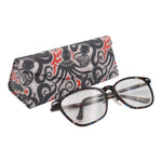 Load image into Gallery viewer, Octopus Print Glasses Case - Vegan Leather Magic Folding Hardcase