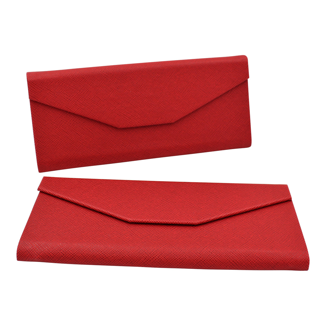 Rose Solid Color Glasses Case - Vegan Leather Magic Folding Hardcase