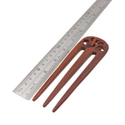 Triple Fork Wood Hair Fork - Japanese Hair Accessory - Hair Stick, Pin