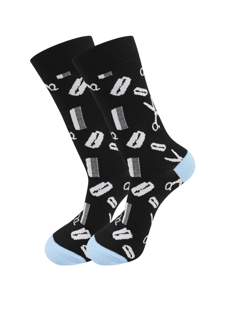 Barber-Tool-Socks-Comfy-Cotton-for-Men-Women