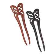 Natural Sandalwood Hair Fork for Women - (Butterfly)