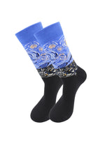 Load image into Gallery viewer, Starry Night by Van Gogh Art Socks - Comfy Cotton for Men &amp; Women
