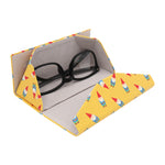 Load image into Gallery viewer, Cottage Gnome Glasses Case - Vegan Leather Folding Hard Shell Case
