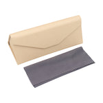 Load image into Gallery viewer, Metallic Gold Glasses Case - Vegan Leather Folding Hard Shell Case
