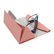 Metallic Bronze Glasses Case - Vegan Leather Folding Hard Shell Case
