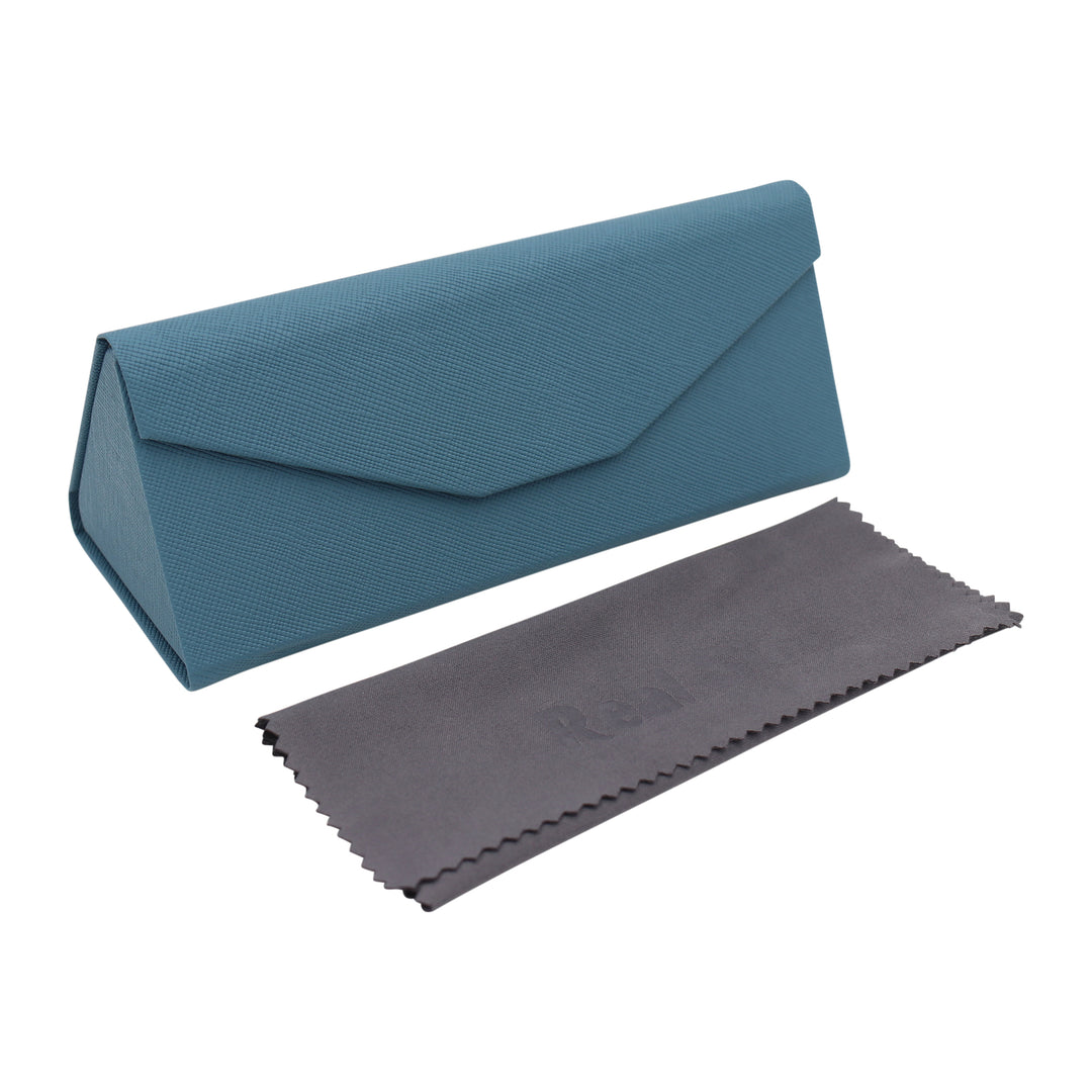 Pacific Blue Glasses Case - Vegan Leather Folding Hard Shell Case