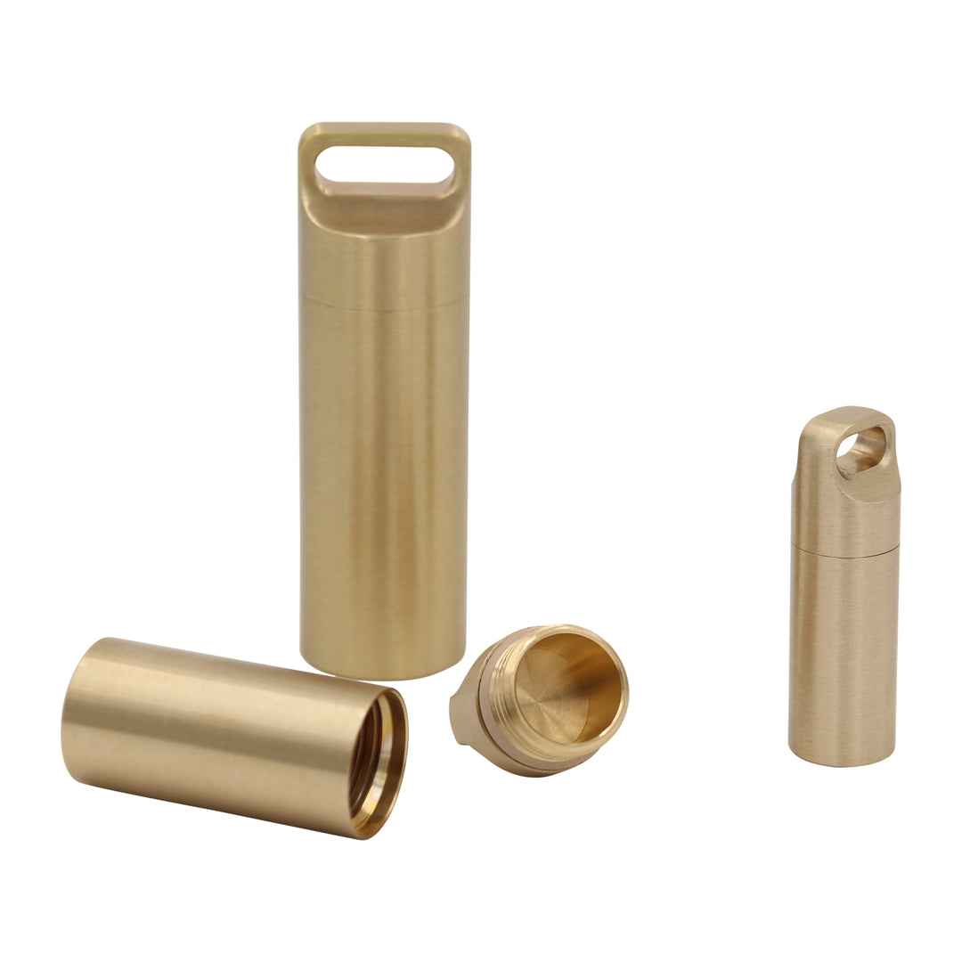 CNC 304 Brass - Pill Holder Keychain