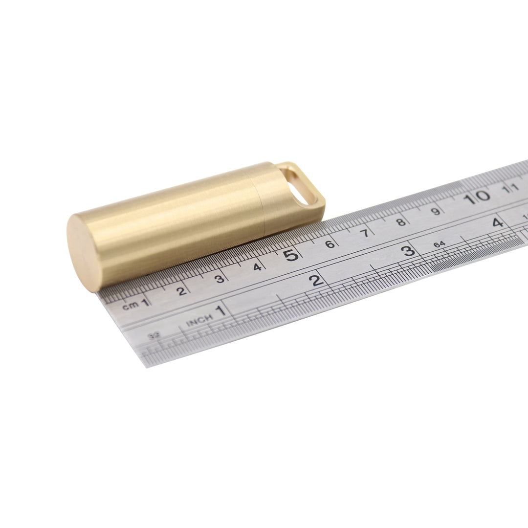 CNC 304 Brass - Pill Holder Keychain