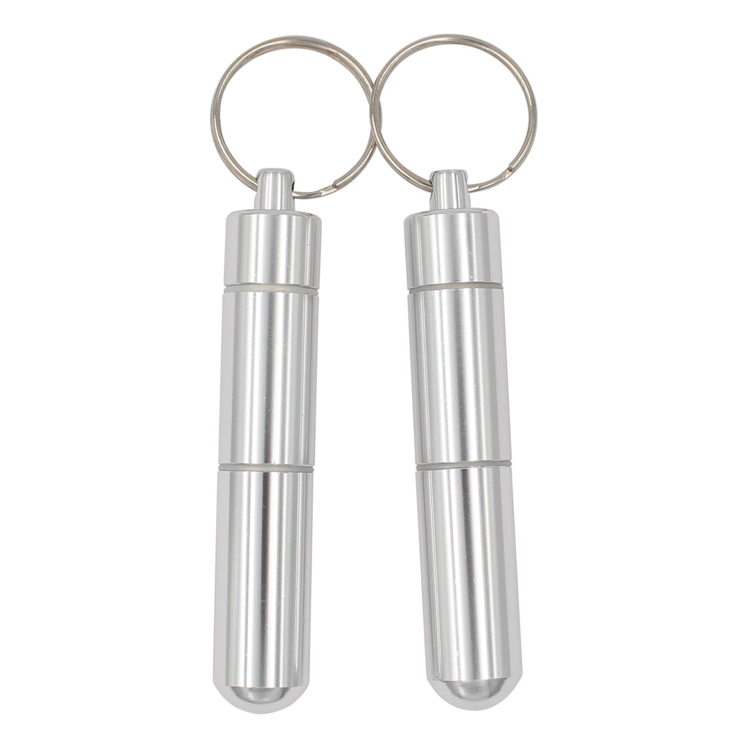 Aluminum Adjustable Pill Holder Keyring