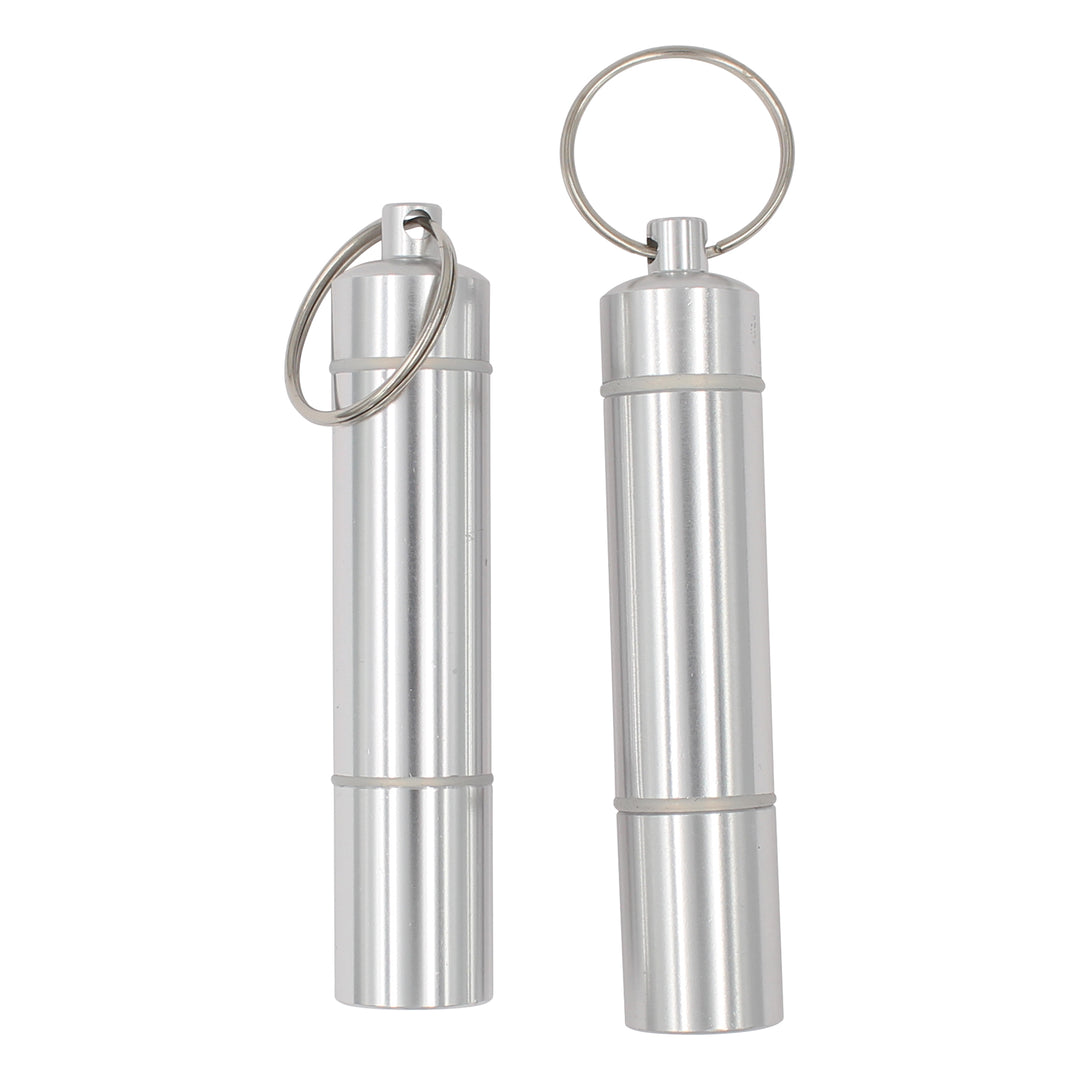 Aluminum Adjustable Pill Holder Keyring