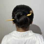 REAL SIC Natural Sandalwood Hair Stick - Mushroom