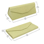 Load image into Gallery viewer, Olive Solid Color Glasses Case - Vegan Leather Magic Folding Hardcase