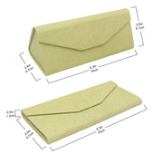 Olive Solid Color Glasses Case - Vegan Leather Magic Folding Hardcase