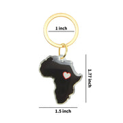Heart of Africa Keychain - Black Lives Matter BLM Acrylic Keychain
