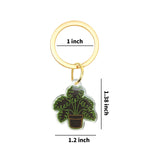 Load image into Gallery viewer, Neon Monstera Plant Keychain - Nature Inspired Acrylic Keychain
