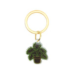 Load image into Gallery viewer, Neon Monstera Plant Keychain - Nature Inspired Acrylic Keychain
