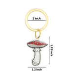 Load image into Gallery viewer, Fly Agaric Mushroom Keychain - Fungi Shroom Garden Acrylic Keychain
