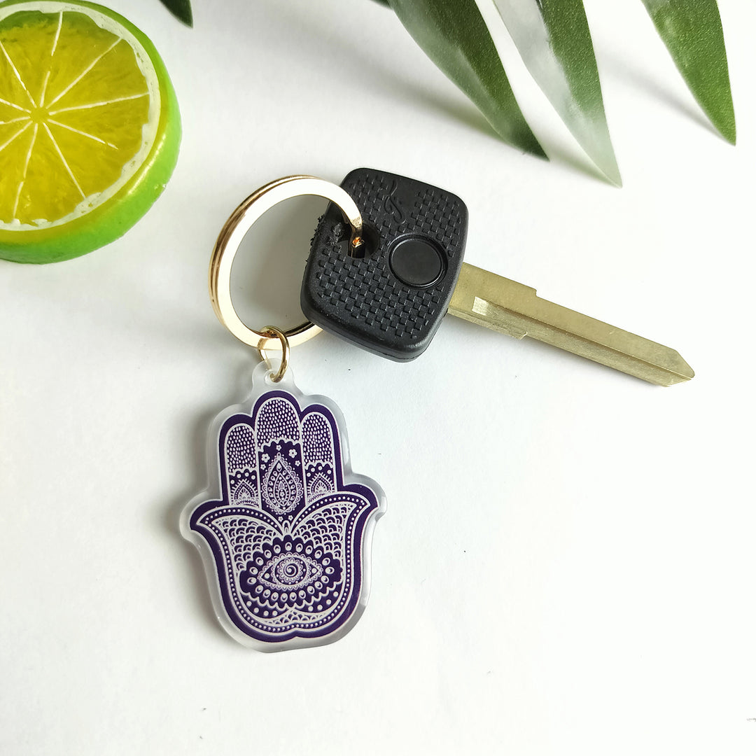 Hamsa Keychain - Protection and Good Luck Acrylic Keychain