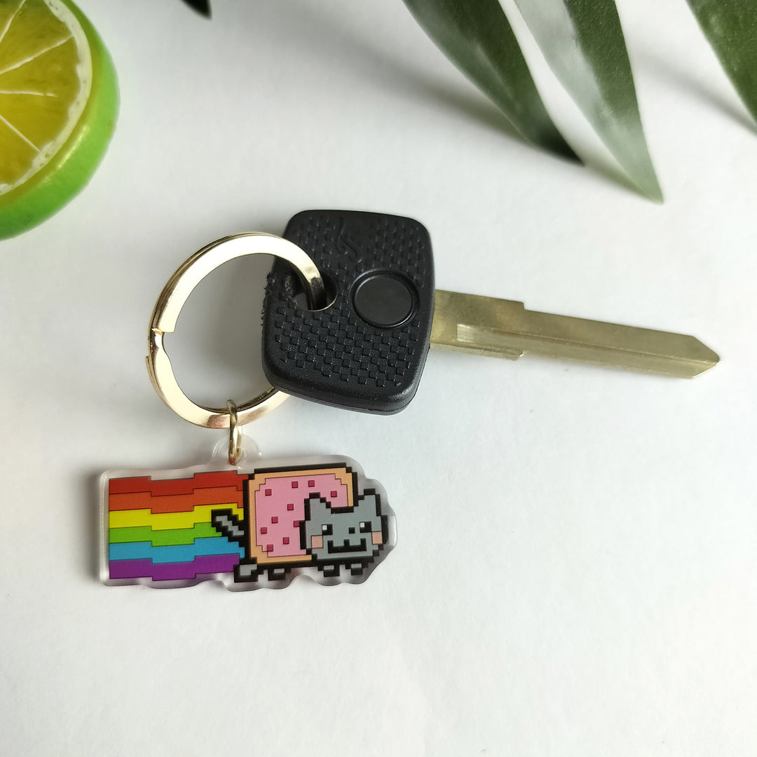 Nyan Cat Acrylic Keychain