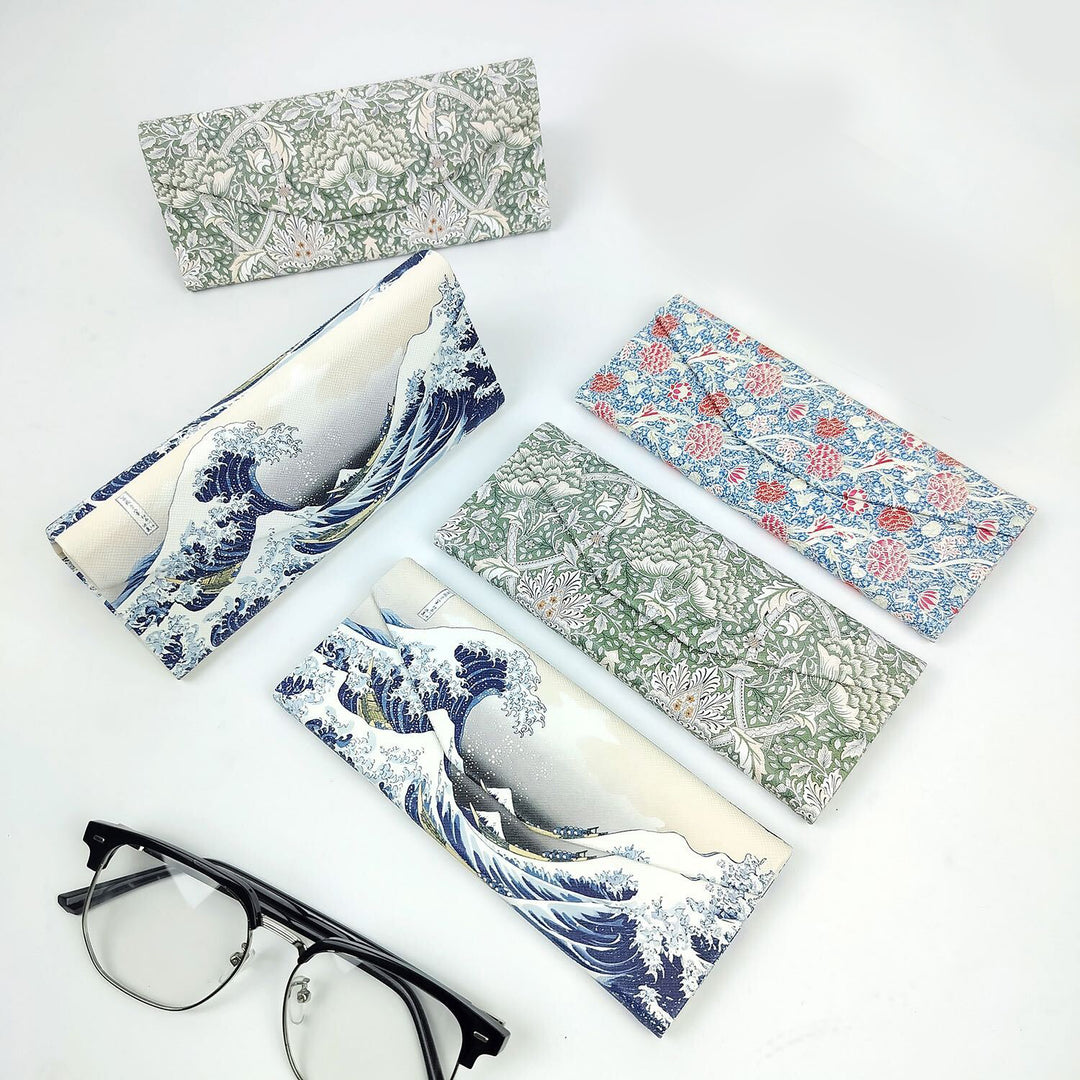 Four Fruits by William Morris Glasses Case - Vegan Leather Folding Hard Shell Case