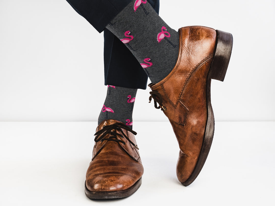 Flamingo-Socks-Comfy-Animal-Cotton-Men-Women