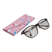 Unicorn Print Glasses Case - Vegan Leather Magic Folding Hardcase