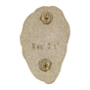 Oyster Shell Pin Badge By Real Sic - Coastal Decor, Mother's Day Gift, Oyster Pin Badge