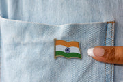 India Flag Enamel Pin For Patriotic & Ceremonial Souvenir