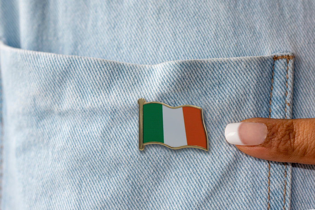 Ireland Flag Enamel Pin For Patriotic & Ceremonial Souvenir