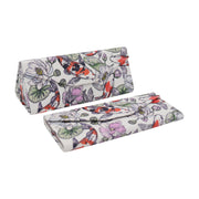 Koi Fish Foldable Eyeglass Case – Japanese Koi & Lotus Vegan Leather Hard Shell Case